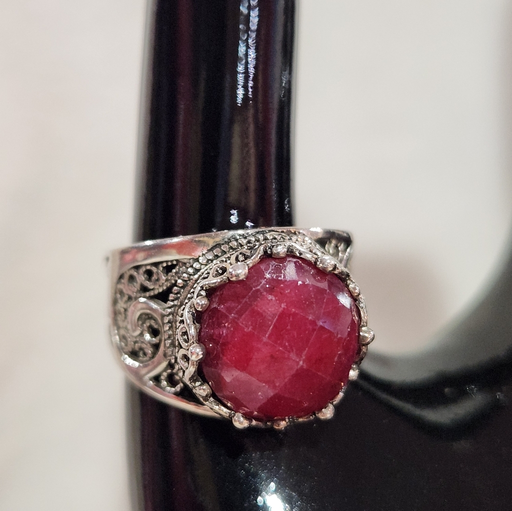 Dgs Silver Ruby Ring - image 7